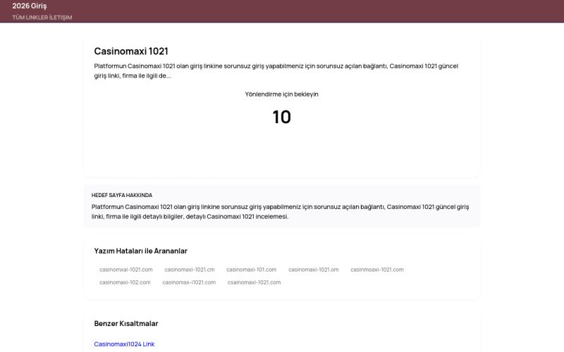 Casinomaxi 1021 - 2026 Giriş