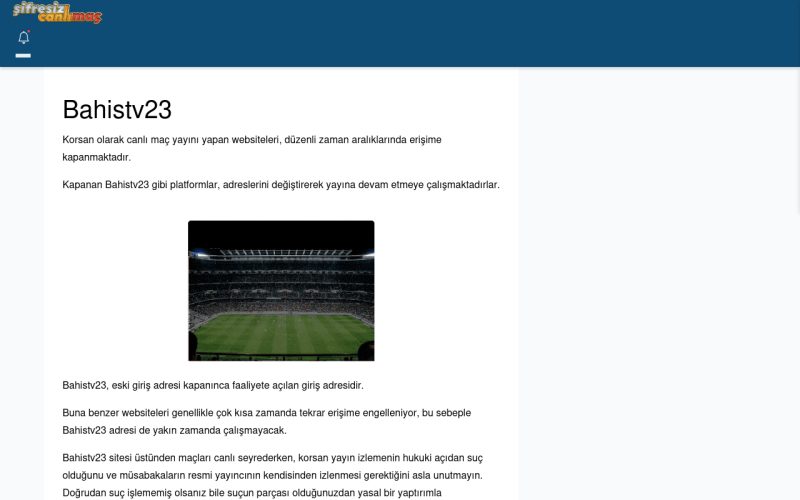 Bahistv23 Giriş Adresi