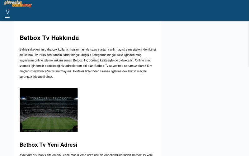 Betbox Tv Tv İzle