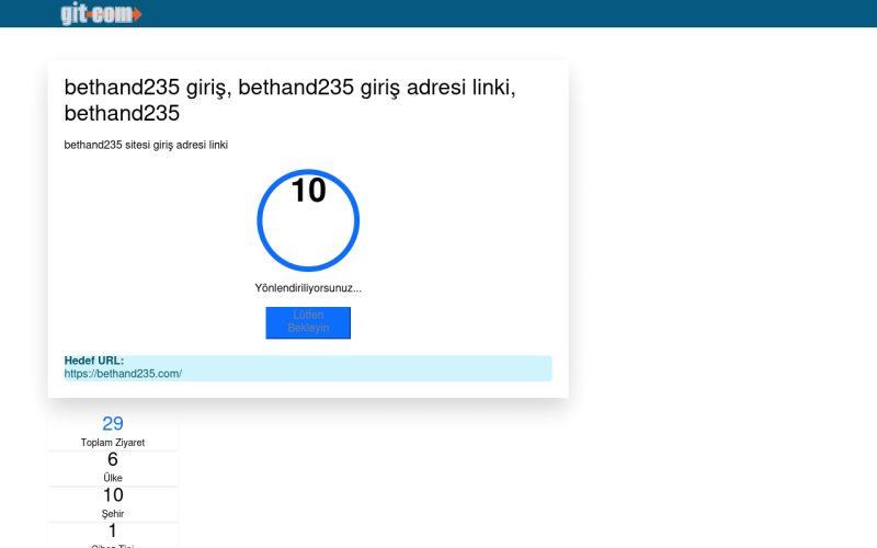 bethand235 giriş, bethand235 giriş adresi linki, bethand235 - Git com