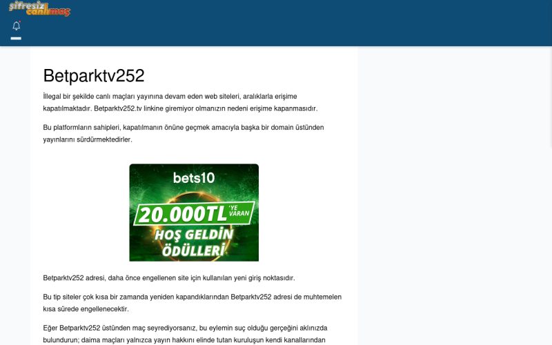 Betparktv252 Giriş Linki
