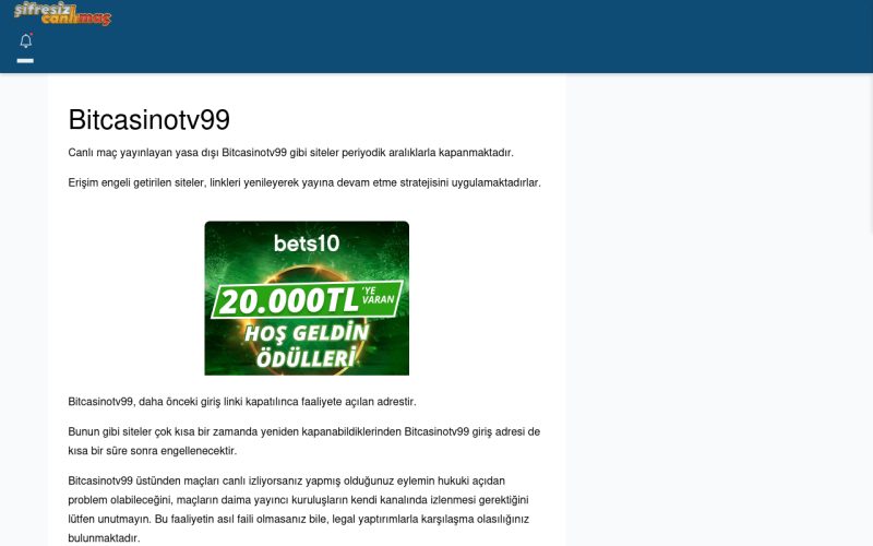Bitcasinotv99 Giriş Adresi Linki