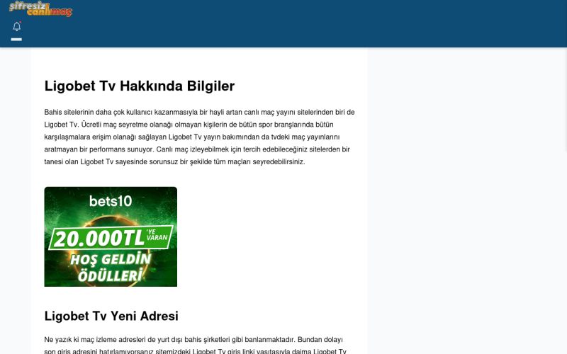Ligobet Tv