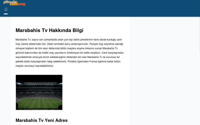 Marsbahis Tv Tv İzle