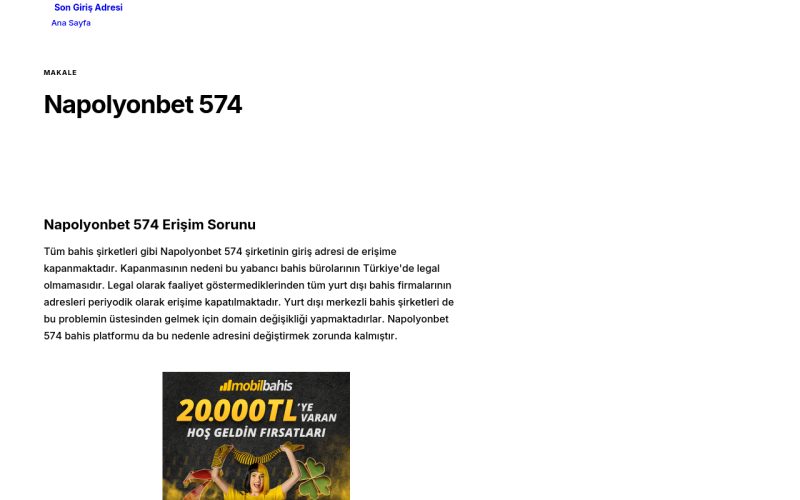 Napolyonbet 574 - Son Giriş Adresi