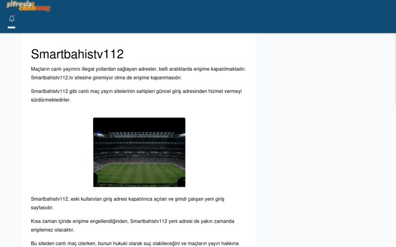 Smartbahistv112 Giriş Adresi Linki