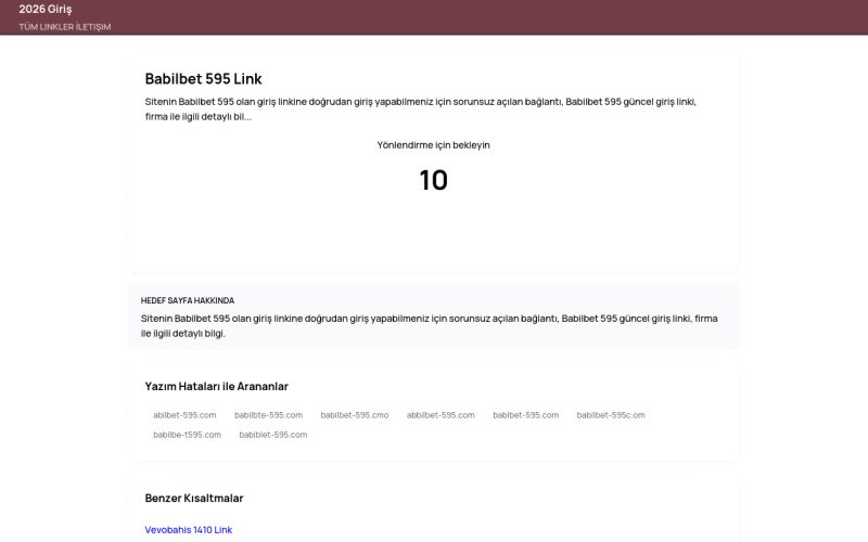 Babilbet 595 Link - 2026 Giriş