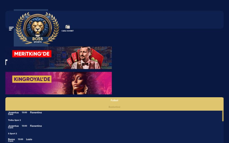 BOSS SPORTS | Canlı Maç izle – Futbol, Basketbol ve Tenis Canlı Maç Yayınları