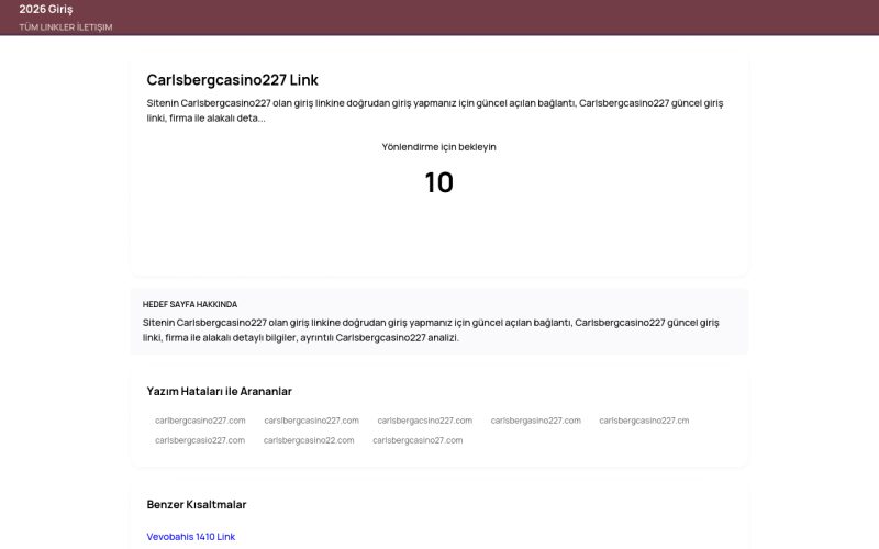 Carlsbergcasino227 Link - 2026 Giriş