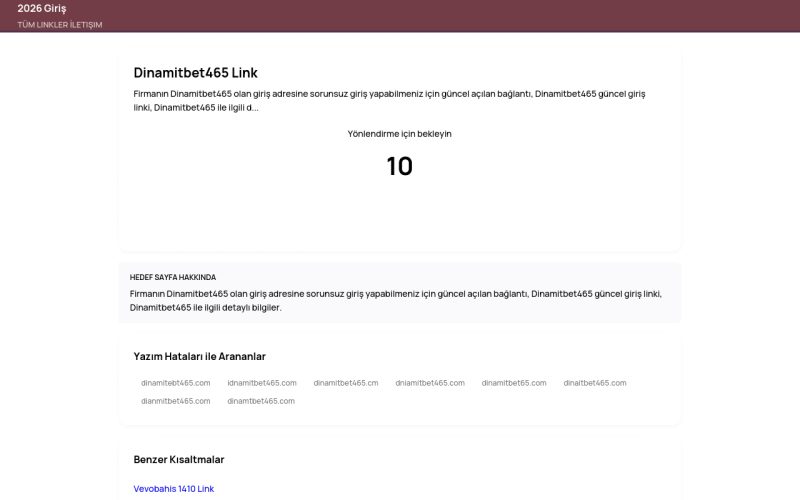 Dinamitbet465 Link - 2026 Giriş