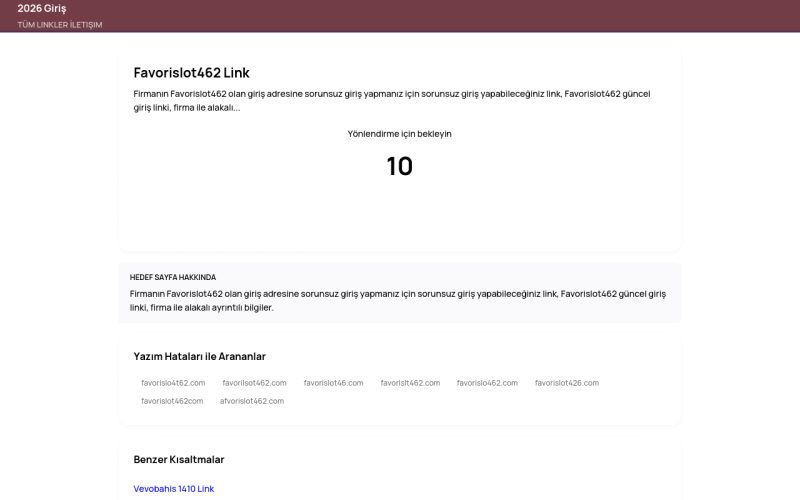 Favorislot462 Link - 2026 Giriş