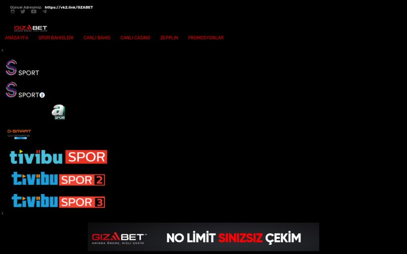 Gizabet TV - Canlı Maç izle, Canlı Maç izleme, HD Canlı Maç