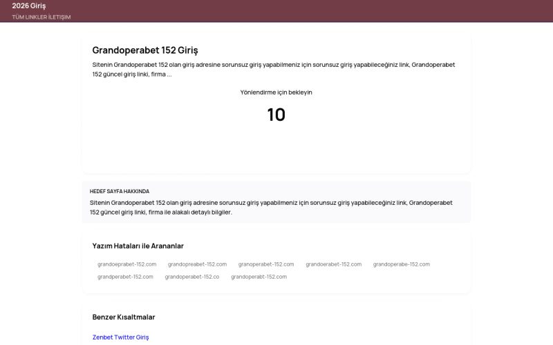 Grandoperabet 152 Giriş - 2026 Giriş