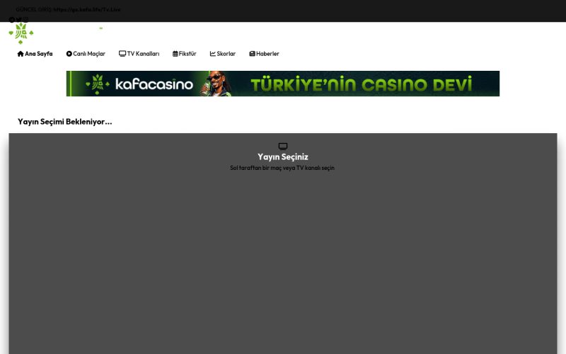 KafaCasino TV | Canlı Spor Yayınları