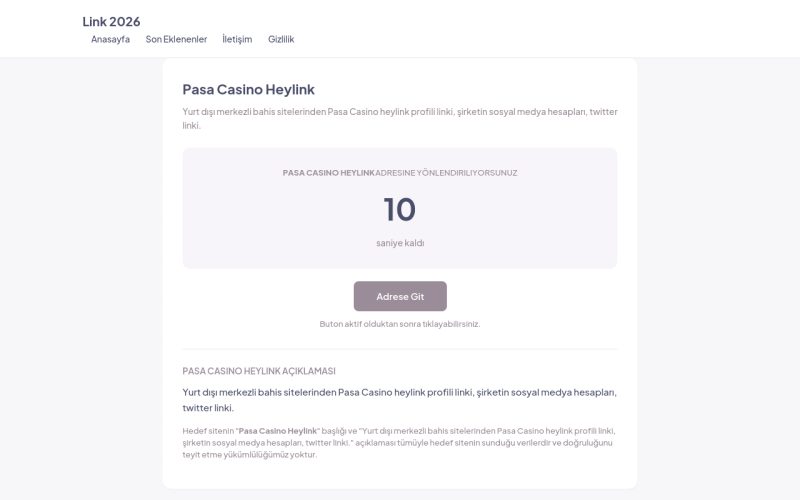 Pasa Casino Heylink - Link 2026