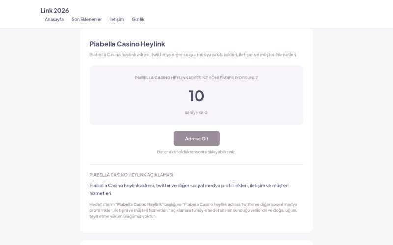 Piabella Casino Heylink - Link 2026