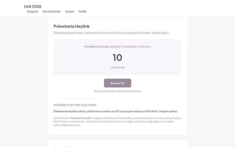Pokerbeta Heylink - Link 2026