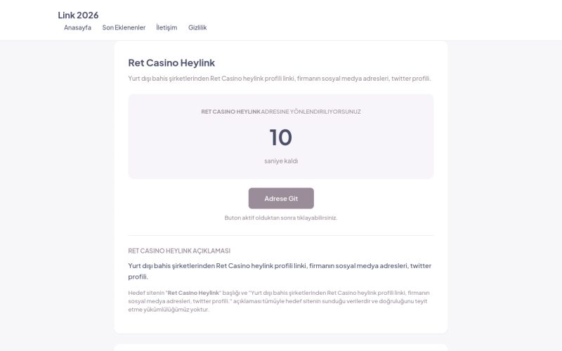 Ret Casino Heylink - Link 2026