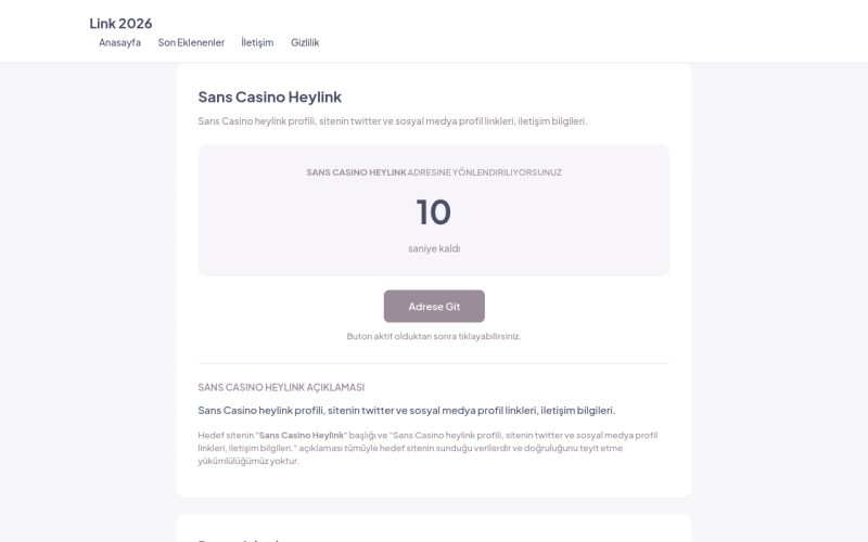 Sans Casino Heylink - Link 2026
