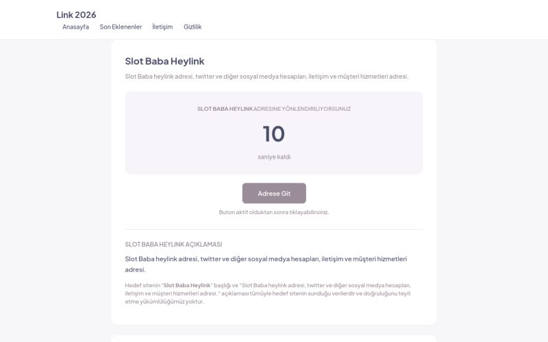 Slot Baba Heylink - Link 2026