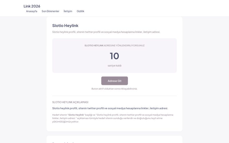 Slotio Heylink - Link 2026