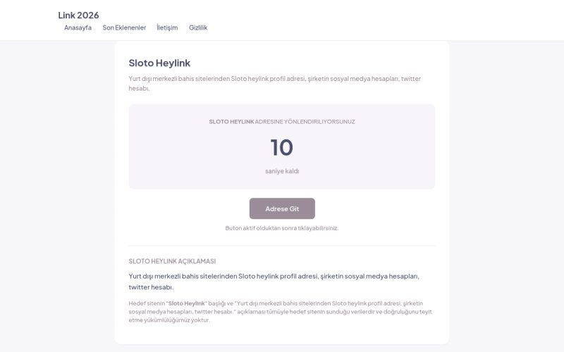 Sloto Heylink - Link 2026