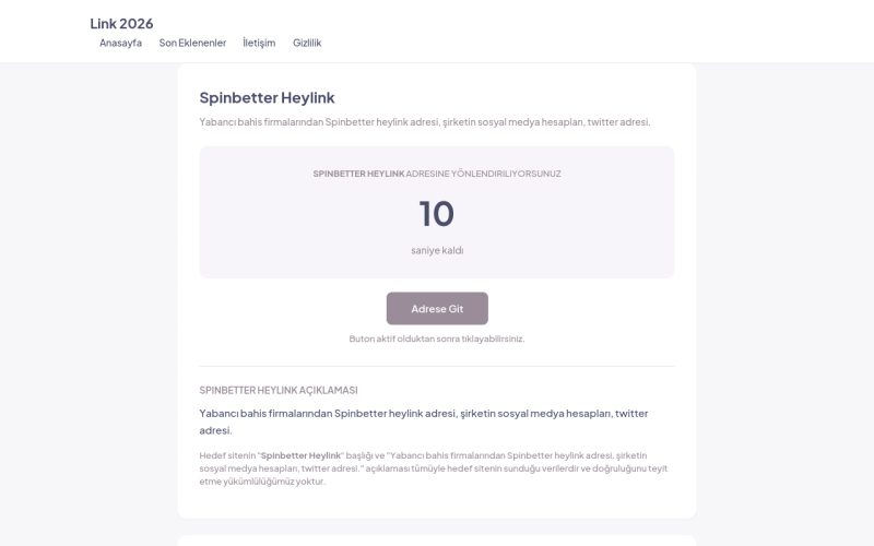 Spinbetter Heylink - Link 2026