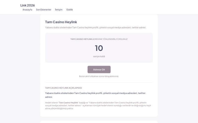 Tam Casino Heylink - Link 2026