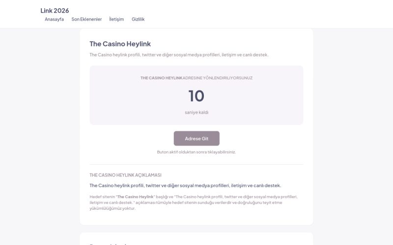The Casino Heylink - Link 2026