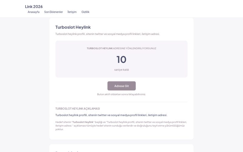 Turboslot Heylink - Link 2026