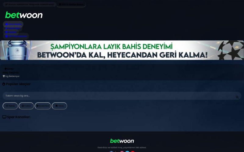Woon TV | Canlı Maç İzle