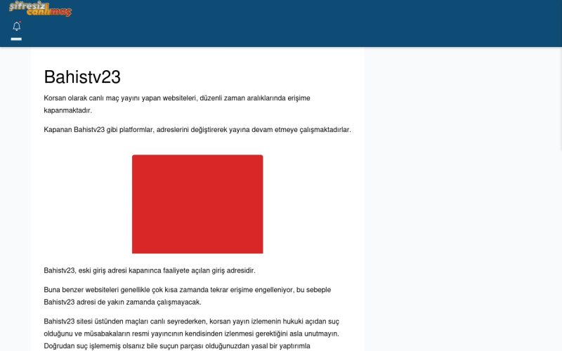 Bahistv23 Giriş Adresi
