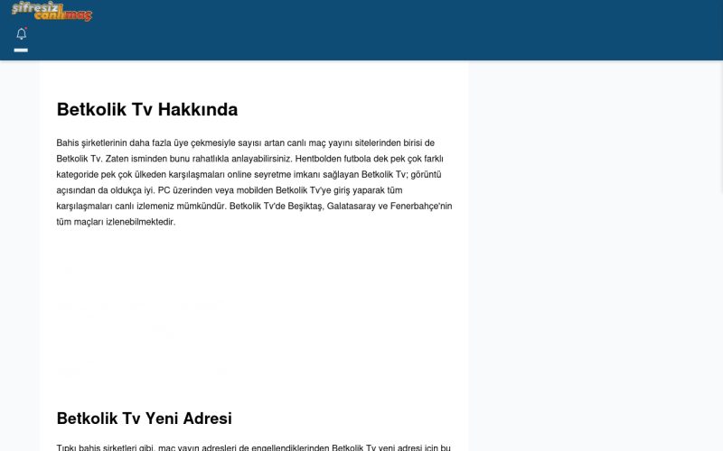 Betkolik Tv Tv İzle