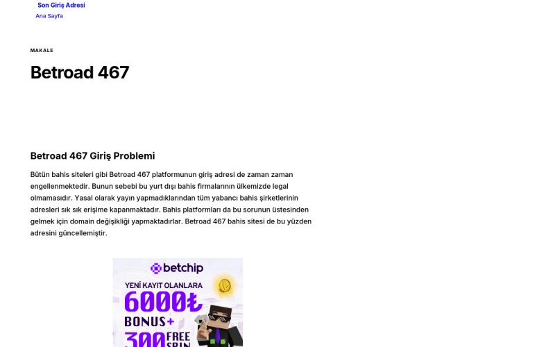 Betroad 467 - Son Giriş Adresi