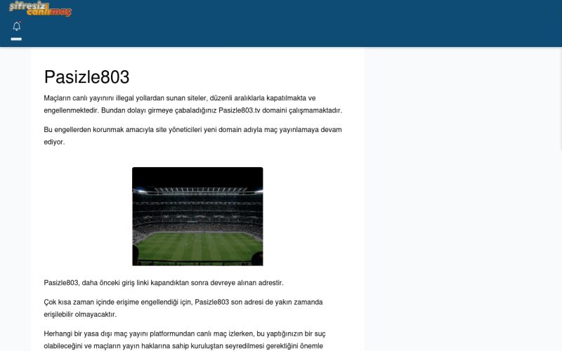Pasizle803 Giriş Adresi