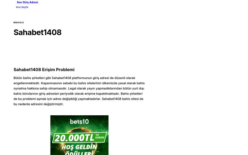 Sahabet1408 - Son Giriş Adresi