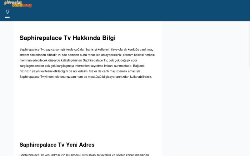 Saphirepalace Tv tv