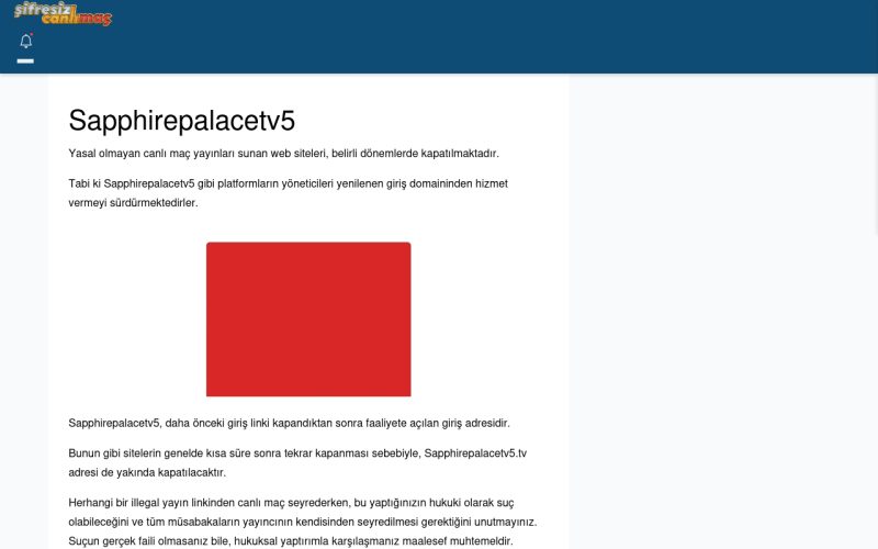 Sapphirepalacetv5 Giriş Adresi Linki