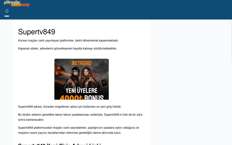 Supertv849 Giriş Linki